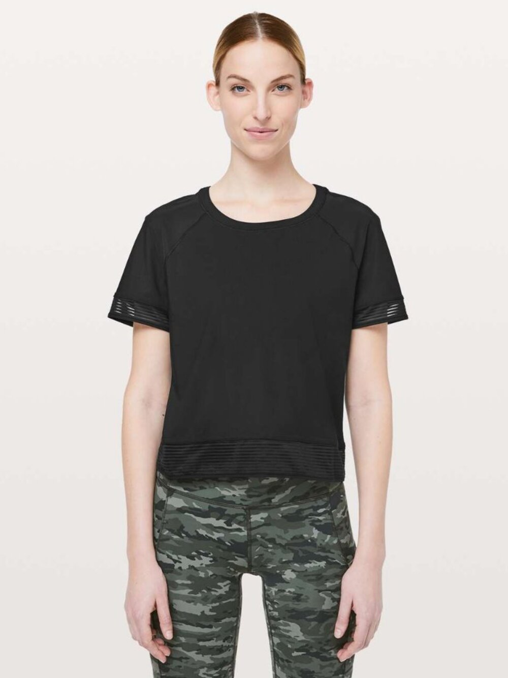 Lululemon Stripe In Stride Short Sleeve